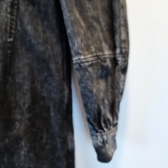 GANNI Acid Wash Denim Wrap Dress - Picture 4 of 13